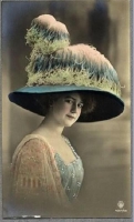 Antique Easter Bonnet Lady 2