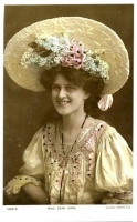 Antique Easter Bonnet Lady 5