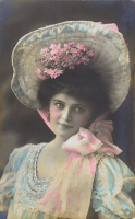 Antique Easter Bonnet Lady 7