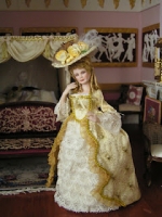 Georgian Lady Miniature Doll - by Mary Williams
